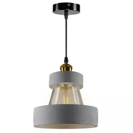 светильник подвесной RITTER Cobble 1х40Вт E27 шнур до 80см серый