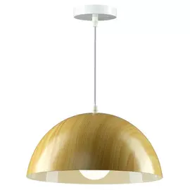 светильник подвесной RITTER Half-ball 1х40Вт E27 шнур до 80см дерево