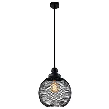 светильник подвесной RIVOLI Rebeca 1х40Вт Е27 металл черный