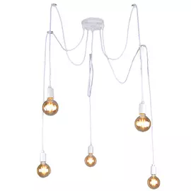 светильник подвесной РОССВЕТ Boston 5х60Вт Е27 металл белый