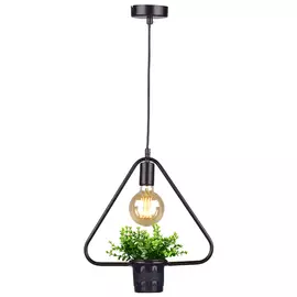 светильник подвесной РОССВЕТ Геометрия 1х60Вт Е27 треугольник металл черный