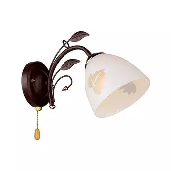 светильник РОССвет РС20001 BRN+FG/1W 1 х E27 х 60 Вт, коричневый