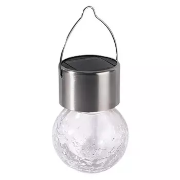 светильник садовый ФАЗА на солнечной батареем подвесной серебро