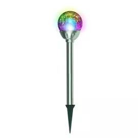 светильник садовый на солнечной батарее UNIEL Bellatrix 5Вт IP44 серебро