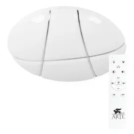 светильник светодиодный ARTE LAMP Biscotti 1x72Вт LED 2700/7000К акрил белый серебро