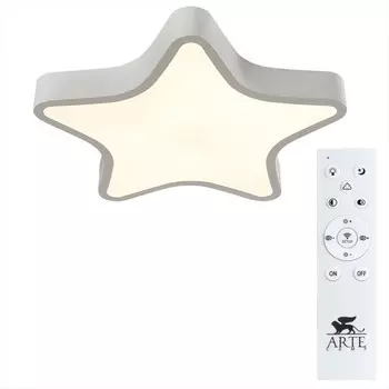 светильник светодиодный ARTE LAMP Stella 1x60Вт LED 2700/4500К металл крашеный белый