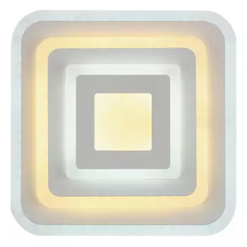 люстра потолочная светодиодная ESCADA Квадро 1х19Вт LED 1500Лм белый