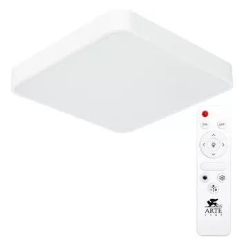 светильник светодиодный настенно-потолочный ARTE LAMP Scena 1x55Вт LED 2700/4500К металл квадрат белый