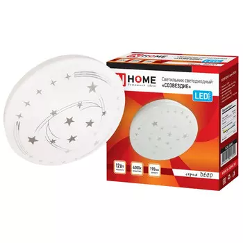 светильник светодиодный настенно-потолочный In Home Deco Cозвездие LED 12Вт 780Лм 4000К белый