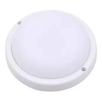 светильник светодиодный влагозащищенный DE FRAN Жета 15Вт 4000К IP54 белый пластик круг