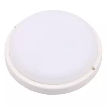 светильник светодиодный влагозащищенный DE FRAN Жета 25Вт 4000К IP54 белый пластик круг