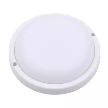 светильник светодиодный влагозащищенный DE FRAN Жета 18Вт 4000К IP54 белый пластик круг