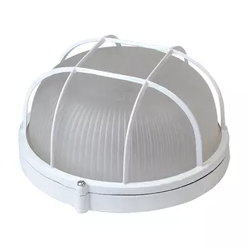 светильник термо ВЭП СВЕТ 100Вт Е27 IP54 круг с решеткой белый