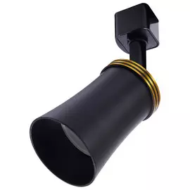 светильник трековый FERON GU10 1х50Вт конус черный