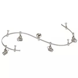 светильник трековый гибкий ODEON LIGHT Flexi mini 4х50Вт GU10 металл никель