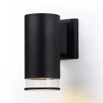 светильник уличный настенный AMBRELLA Garden GU10 35Вт черный прозрачный