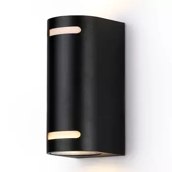 светильник уличный настенный AMBRELLA Garden GU10х2 35Вт черный