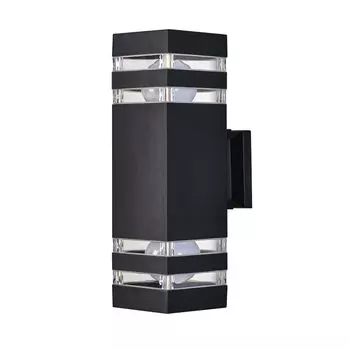 светильник уличный настенный ARTE LAMP Heather E27 2х20Вт металл черный