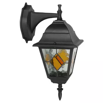 светильник уличный настенный DE FRAN Витраж Е27 60Вт IP44 черный