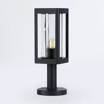 светильник уличный наземный AMBRELLA Garden E27 40Вт черный прозрачный