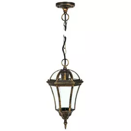 светильник уличный подвесной De Fran Дворянский 1хЕ27 60Вт IP44 черненое золото