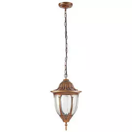 светильник уличный подвесной DE FRAN Валенсия 160мм Е27 60Вт IP44 черненное золото