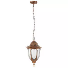 светильник уличный подвесной DE FRAN Валенсия 235мм Е27 60Вт IP44 черненное золото