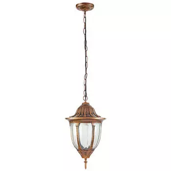 светильник уличный подвесной DE FRAN Валенсия 160мм Е27 60Вт IP44 черненное золото