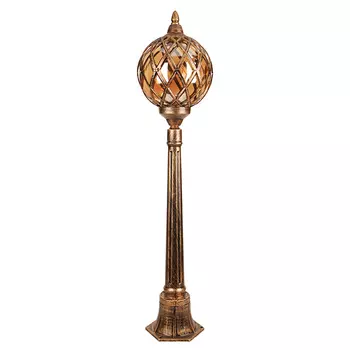 светильник уличный столб DE FRAN Marrakesh 100Вт Е27 IP44 черненное золото