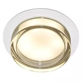 светильник встраиваемый DE FRAN Адамант GX53 15Вт белый+прозрачный