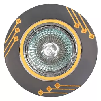 светильник встраиваемый DE FRAN Bright с патроном GU5.3 серый