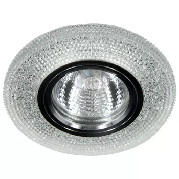 светильник встраиваемый DE FRAN Crystalline MR16 4000К зеркальный прозрачный