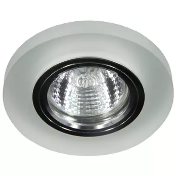 светильник встраиваемый DE FRAN Crystalline с патроном GU5.3 хром матовый