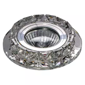 светильник встраиваемый DE FRAN Flash с патроном GU5.3 прозрачный