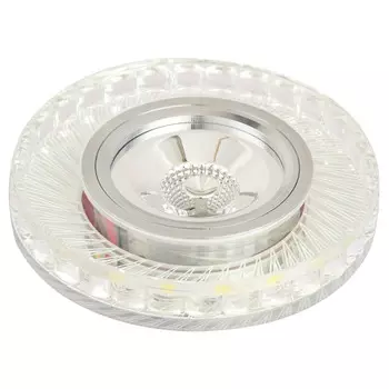 светильник встраиваемый DE FRAN Классика GU5.3 хром+белый