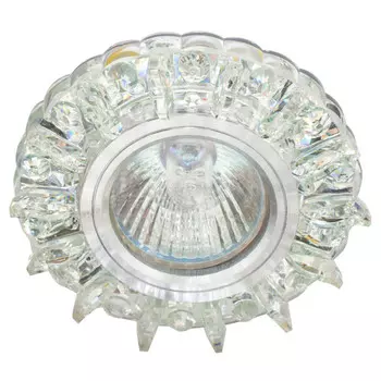 светильник встраиваемый DE FRAN Шайн GU5.3 SMD 4000К зеркальный прозрачный