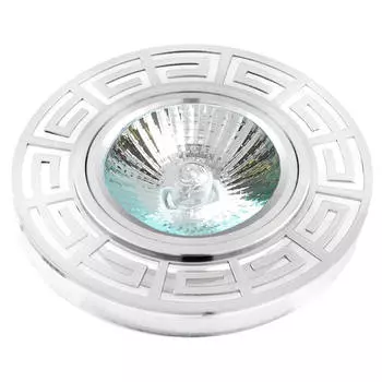 светильник встраиваемый DE FRAN Шайн MR16 круг хром белый