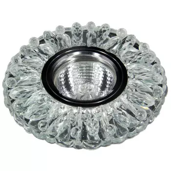 светильник встраиваемый DE FRAN Шайн с патроном GU5.3 хром+зеркальный