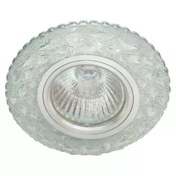 светильник встраиваемый DE FRAN Шайн с патроном GU5.3 зеркальный прозрачный