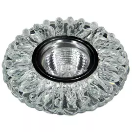 светильник встраиваемый DE FRAN Шайн с патроном GU5.3 хром+зеркальный