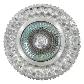 светильник встраиваемый DE FRAN Шайн с патроном GU5.3 зеркальный прозрачный