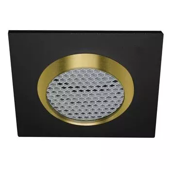 светильник встраиваемый DE FRAN Сота 50Вт GU5.3 черный+золото квадратный