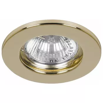 светильник встраиваемый FERON Basic metal G5.3 золото