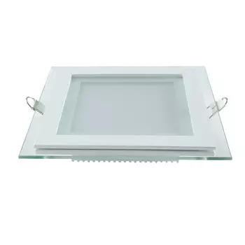 светильник встраиваемый GAUSS Glass LED 6Вт 450Лм 3000K IP20 квадрат с дек.стеклом белый