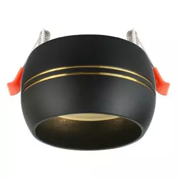 светильник встраиваемый ЭРА с патроном GX53 15Вт черный