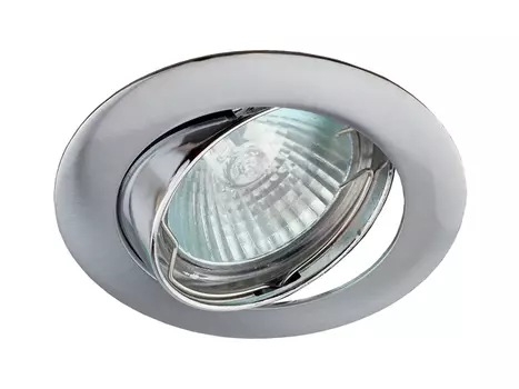 светильник встраиваемый поворотный ЭРА Native с патроном GU5.3 хром