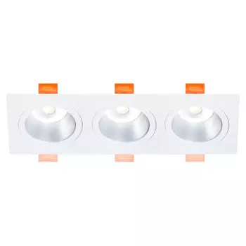 светильник встраиваемый RITTER Artin 3хGU5.3 алюминий белый