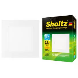 светильник встраиваемый SHOLTZ Evian 6,5Вт LED 520Лм 3000K 120х120мм белый