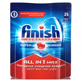 таблетки для ПММ FINISH All in1 Max 25шт