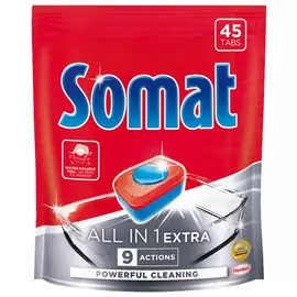 таблетки для ПММ SOMAT All in 1 Extra 45шт
